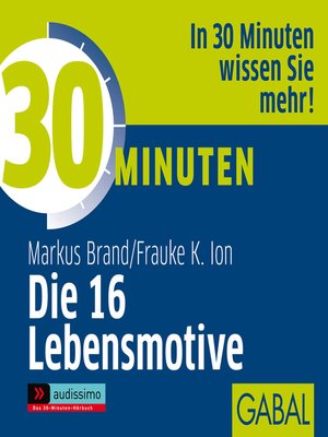 cover image of 30 Minuten Die 16 Lebensmotive